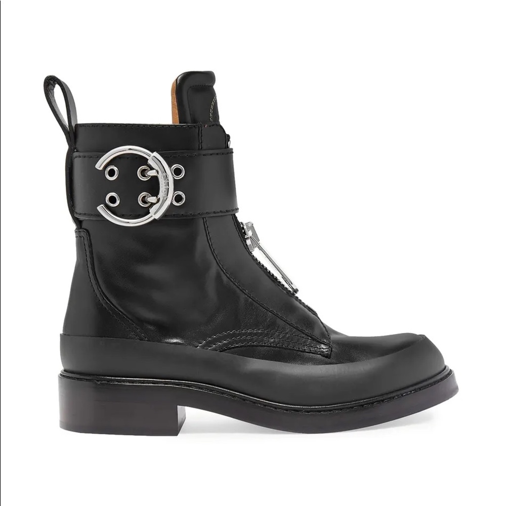 CHLOE Roy Zip Front Combat Boot NEW